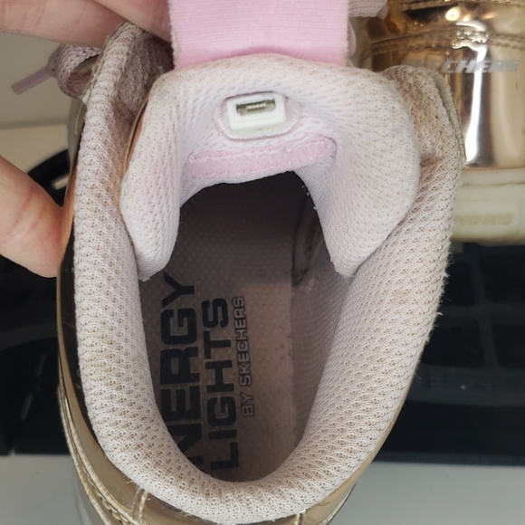 Rose gold light up sketchers size 13 - Picture 6 of 6
